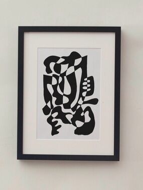 Picasso inspired art abstract shapes drawing